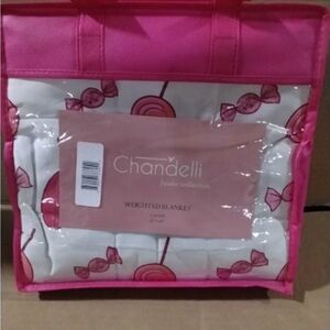 Chandelli Junior Collection Weighted Blanket with Pink Case